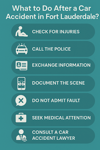 What to Do After a Car Accident in Fort Lauderdale?